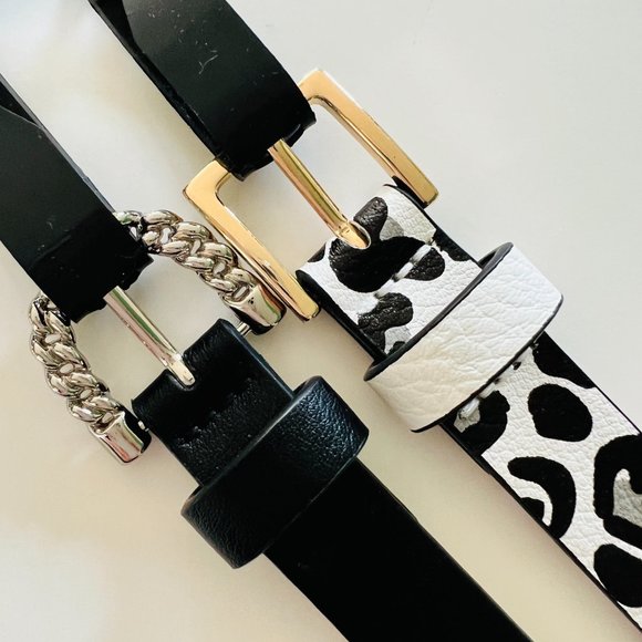 BETSEY JOHNSON Set of 2 Belts NWT Size Large - Picture 1 of 5